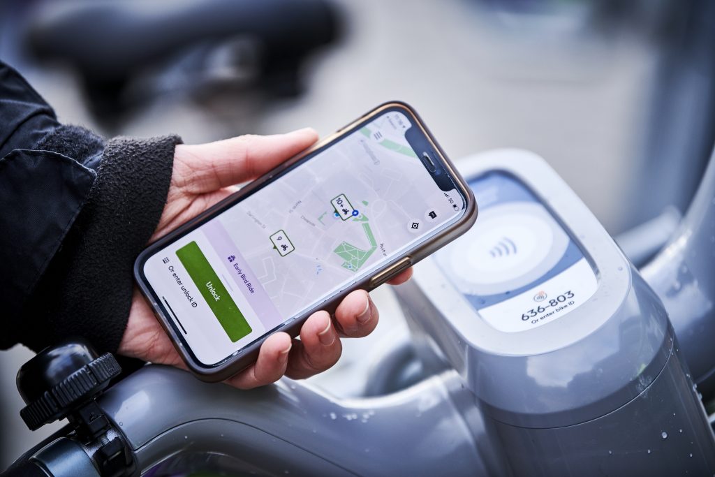 Using the Cycle Hire app